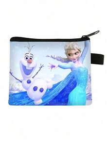 Random1/3/5PCS Frozen Lovely Cartoon Anime Image Coin Purse Party Small Gifts Storage Bank Card Package Handbag Originality Princess Mini Wallet Easy To Carry Storage Package A Birthday Christmas Halloween Present - Multicolor - View 10