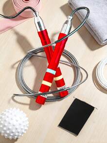 Pro Adjustable Speed Jump Rope With Self-Locking Screw-Free Mechanism Adult Heavy Duty Fitness Skipping Rope For Men Women Ergonomic Grips For Crossfit Hiit Weight Loss Cardio Home Gym Workout Gym Equipment - Multicolor - View 11