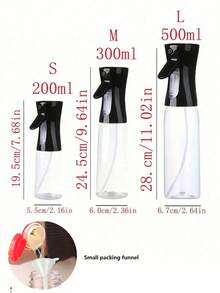500ml Portable Olive Oil Spray Bottle, Kitchen Essential, Oil Bottle And Cooking Spray Bottle, Suitable For Cooking, Grilling, Air Fryer, Baking, Salad, Etc., Kitchen Essential Tool, Summer Camping And Grilling Essential, - Multicolor - View 6