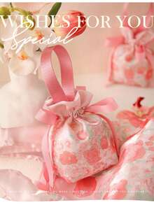 1/5/10pcs/Pack High Quality Gift Packaging Bags, Wedding, Christmas, Birthday Party Small Gift Bags, Drawstring Pouches - Multicolor - View 32