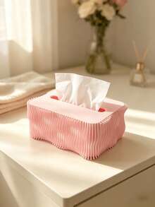 1pc Macaron Color Tissue Box, Artistic Design, Dining Table Decor, Home Tissue Storage, Exquisite Home Gift - View 10