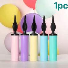 4pcs/1pc,Macaron Multi-Color Dual-Way Air Pump (Random Color), Hand-Push Portable Air Pump, Convenient Inflation Tool For Party Decoration And Home Use, Efficiently Assists Balloon Inflation, Suitable For Party Preparation, Home Inflation, Scene Decoration - A - View 12