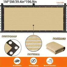 1pc Outdoor Wall-Mounted Privacy Screen, Garden Windproof Sunshade & Light Blocking Fence, Garden Decor - 1 Outdoor Barrier - View 46
