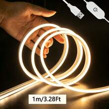 Luz de Neón LED, Tira de Luz LED USB 5V con Controlador Táctil, Luz de Cuerda de Neón Flexible, Adecuada para Decoración Interior y Exterior, Dormitorio, Cocina, Fiesta, Retroiluminación de TV - Luz de neón - Ver 18