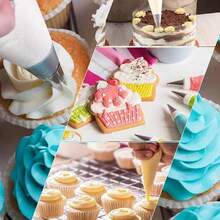 131pcs Cake Decorating Tools, Includes 110 Thickened Piping Bags, 12 Extra Large And 7 Small Piping Tips, 2 Converters And Other Piping Tools, Suitable For Home Baking, Buttercream DIY - View 6
