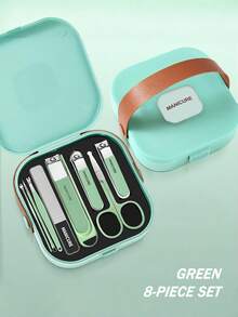 VCHOSE 7pcs Nail Clippers Set, Portable Manicure Kit With Splash-Proof, Nail Trimmer, Nail Clipper, Nail Care Tools - Multicolor - View 21