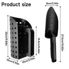 Sand Shovel And Spade Designed Specifically For Metal Detecting; Metal Detector Accessories; Sand Sifter And Shovel Suitable For Beach, Treasure Hunting And Digging; Metal Detector Shovel, Black, Metal Detector ABS Sand Shovel Set: Steel Beach Digging Filter For Detecting Underground Metal Treasures - Multicolor - View 9