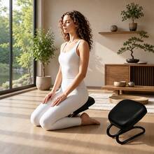 Portable Meditation Stool Yoga Bench, Meditation Stool With Cushion, Kneeling Stool For Prayer, With Storage Bag, Stable Prayer Stool For Home, Office, Reading, Meditation - Multicolor - View 4