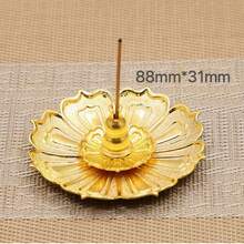 2pcs Vintage Lotus Incense Burner/Holder, Elegant And Compact Design, Suitable For Living Room, Bedroom And Other Spaces - Bronze - View 11