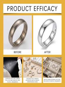 JUE FISH Jewelry Protective Coating Spray, Invisible Anti-Tarnish Film Sealant For Gold, Silver, Brass, Rings, Necklaces, Bracelets & Metal Accessories, Long-Lasting Shine Restorer, Scratch Resistant Multi-Material Quick-Drying Tarnish Shield Spray - Multicolor - View 4