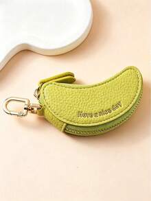 1pc Creative Banana Fruit Coin Purse Minimalist Mini Wallet Coin Bag Storage Pouch Keychain Holder - Multicolor - View 8