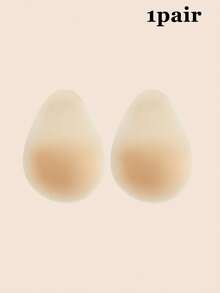 1pair Teardrop Silicone Nipple Covers - Seamless Reusable Adhesive Breast Pads Suitable For Strapless And Backless Outfits, Invisible Under Clothes - Multicolor - View 7