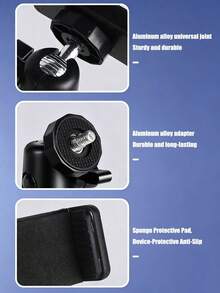 Strong Suction Cup Car Phone Mount,360° Rotation Foldable Adjustable Windshield Phone Holder,Shake‑Proof Car Vlog Video Recording Stabilizer For All Smartphones - Multicolor - View 8