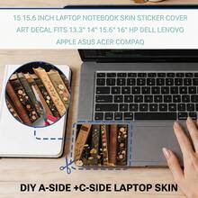 3pcs Vintage Book & Butterfly Laptop Stickers, Removable No-Residue PVC Decals, Scratch-Resistant Artistic Style Laptop Protective Stickers, Includes 1 Screen Back Sticker + 2 Touchpad Side Stickers - View 7