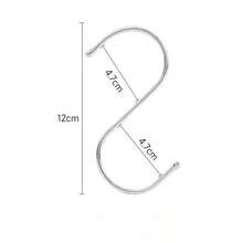 12pcs S-Shaped Multi-Function Kitchen & Bathroom Hooks, Suitable For Cookware, Hats, Shirts, Socks And Other Household Items, Great Space-Saving Gift - Multicolor - View 8