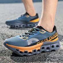 EDIXIM Men's Lightweight Shock-Absorbing Running Shoes, 2026 Autumn New Breathable Mesh Road Running Sneakers - Blue - View 8