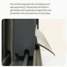 2cm Wide 2m Long Black Waterproof Sealing Strip, Suitable For Home Windows, Sliding Windows Rain Sealing, Balcony Thermal Insulation Wind Sealing And Embedded Sealing Board - A - View 7