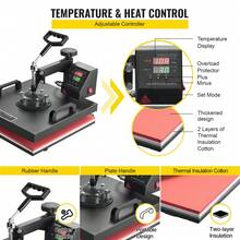 Prensa de calor 8 en 1, sublimación por transferencia Digital de 15 "x 15" para gorra de taza de camiseta DIY - 460*380*360 mm - Ver 3
