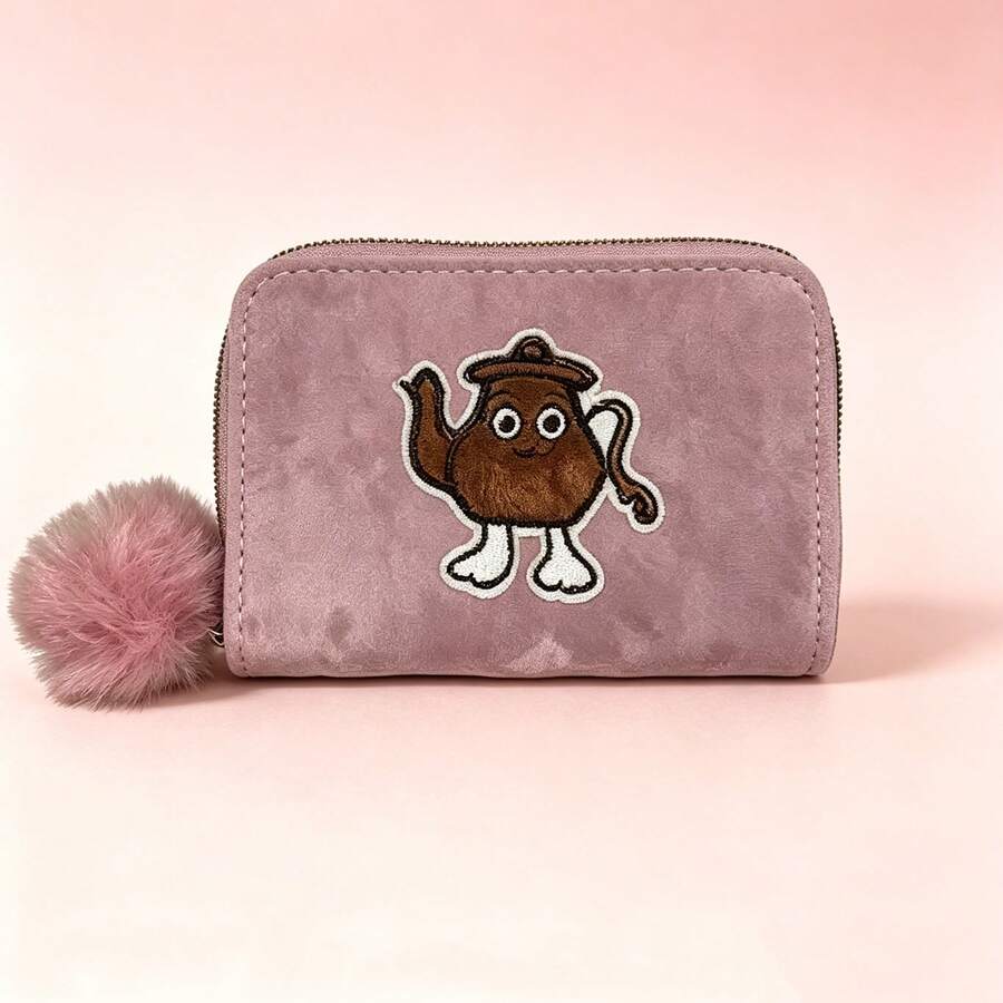 Cartera de felpa para mujer - LM21-MORADOOSCURO - Ver 1