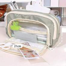 Back To School Large Capacity Pencil Case, Portable Stationery Storage Box, Suitable As Gift, Back To School Supplies, First Day Of School - Single Piece - View 10