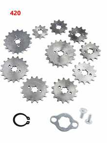 420 10/12/13/14/15/16/17/18/19 Tooth Front Engine Sprocket 17mm/20mmFor 70cc 110cc 125cc Pit Dirt Bike Replacement Accessories - A - View 5