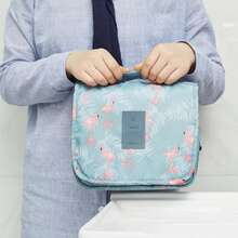 Portable Large Capacity Travel Hanging Toiletry Bag, Highly Attractive Makeup Bag, Waterproof And Moisture-Proof Storage Bag - Baby Blue - View 5