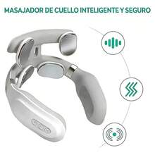 Masajeador de Cuello Inalámbrico Portátil, Alivia Tensión y Dolores Cervicales - Albaricoque - Ver 1