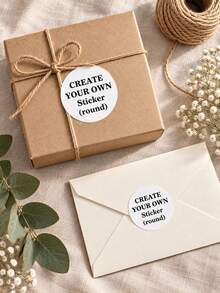 500/1000pcs Custom Your Design Round Stickers, Personalized Circle Labels, Custom Logo & Text Stickers, DIY Packaging Labels, Small Business Stickers, Party Favor & Gift Seals - Multicolor - View 5