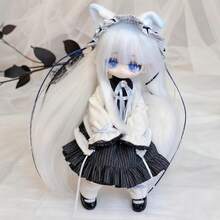 Fluffy Goodnight Random Hair Transplant BJD Action Figure Ornament 1pc - Multicolor - View 6