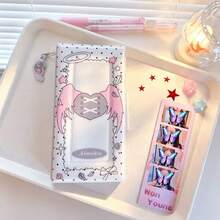 Sweetheart Guardian Wings 4-Pocket Card Holder Bowknot Idol Photo Card Storage Album Sticker Ticket Scrapbook - Multicolor - View 13