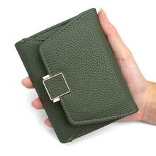 Women's Short Wallet, Minimalist Compact Folding Wallet, Fashion Card Holder, Multi-Functional Coin Purse Clutch - Multicolor - View 6