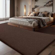 Treeboy Extra Large Rugs Short Pile Soft Fluffy Anti-Slip Mat Living Room Bedroom Carpet For Coffee Table, Carpet With Ins Style, Children's Bedroom, Bedside Carpet - Coffee Brown - View 8