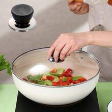 5/10/15pcs Heat-Resistant Pot Lid Replacement Handles, Stainless Steel Base, Universal Glass Lid Accessories For Wok, Frying Pan And Home Cookware - View 11