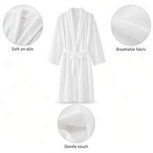 Disposable Bathrobe Unisex Long Portable Hotel Bathrobe Travel Towel Set All Season Suitable For Travel And Business Trips 1pc/2pcs/4pcs/6pcs Optional - White - View 8