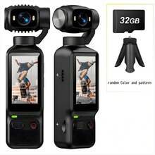 4K HD Video Recording Pocket Camera – 180° Rotatable 1.9-Inch Screen, Webcam, USB-C Charging Port, 32G Memory Card, Mini Audio And Video Compact Camera, Outdoor Sports Camera, Suitable For Outdoor Sports, Cycling, Travel And Other Scenarios - View 12