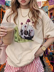 Women T-Shirts - Apricot - View 1