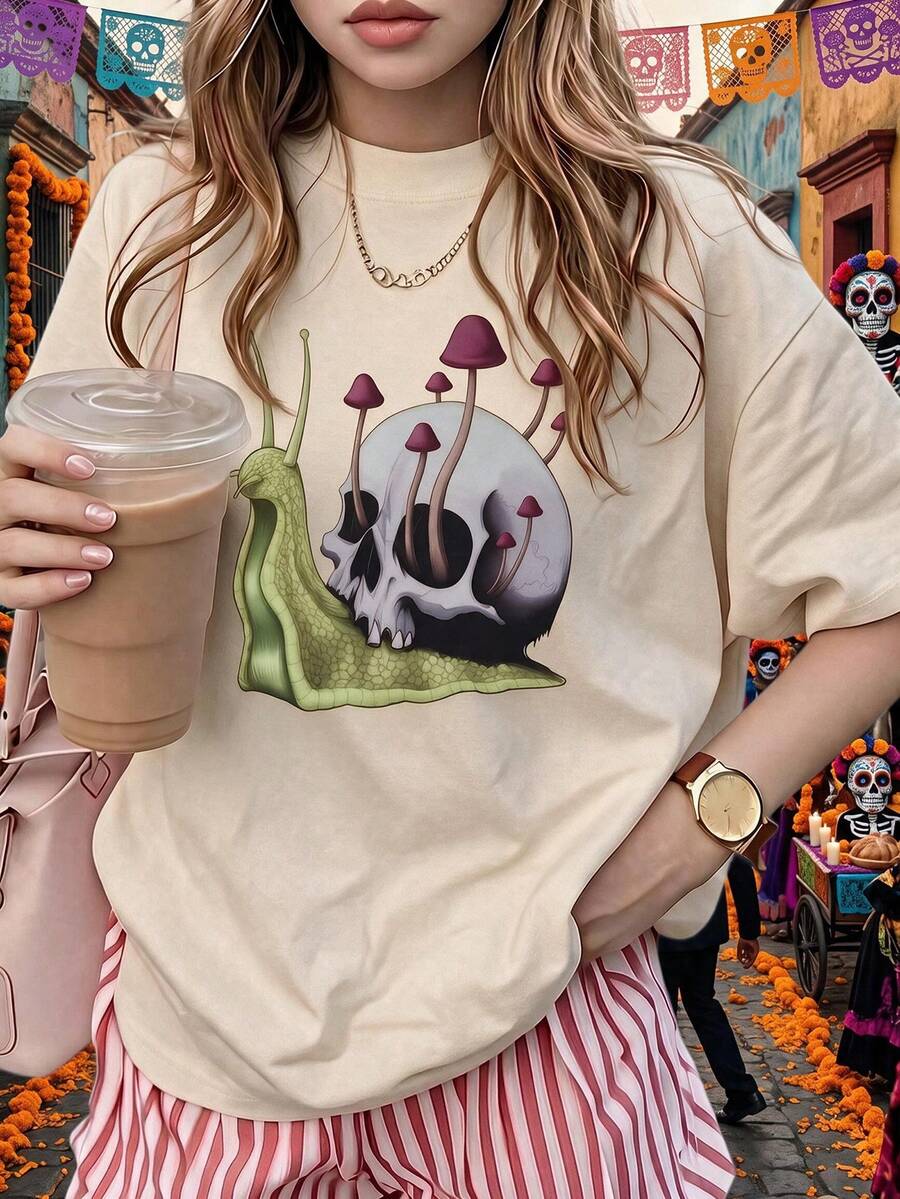Women T-Shirts - Apricot - View 1