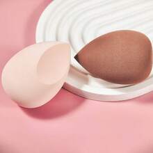 Makeup Beauty Sponge, 2/4 Pcs Foundation Sponge For Liquid, Cream And Powder, Teardrop & Flat Cut Cosmetic Sponge - Multicolor - View 3