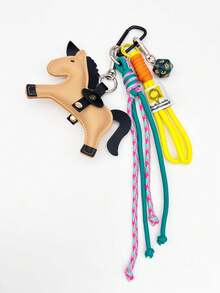 Gantungan Tas Happy Little Pony, Aksesori Tas Dadu Keberuntungan dengan Arti "Uang Segera Datang", Liontin Gantungan Ransel, Aksesori Wanita Gaya Tali yang Menawan, Bahan Kulit PU, Dekorasi Ruangan, Gantungan Ponsel, Hadiah dan Kado Liburan - MultiWarna - View 14