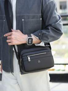 New Style Crossbody Bag, Fashionable And Casual, Large Capacity Commuting Shoulder Bag, Crossbody Bag - Black - View 1