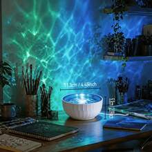 16 Color Dynamic Water Ripple Projection Night Light, Touch And Remote Control, USB Powered Adjustable Brightness Atmosphere Lamp, Suitable For Bedroom Home Decor - Water Ripple Projector Light - View 7