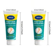 2pcs Body& Foot Skin Softening,Exfoliating Brightening Gel, Alcohol-Free Formula, Deep Cleansing,Smooths And Brightens,Gentle Exfoliation For Face, Hands, Feet And Body, Suitable For All Skin Types, Daily Skincare - 2pc - View 3