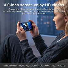 16GB Android MP3 Player, 4-Inch Touch Screen, Bluetooth And WiFi, Streaming Apps, FM, 512GB Expandable (No SD Card) - View 5