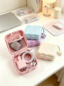 Tas Digital Persegi Portabel untuk Kamera CCD, Pengisi Daya, Earbud, Kartu Memori & Kabel. Kantong Perjalanan Ringkas dengan Motif Menarik untuk Melindungi Elektronik Kecil. Sempurna untuk Perjalanan, Liburan, Kantor & Penggunaan di Asrama. Hadiah Luar Biasa untuk Ulang Tahun, Paskah, dan Natal. - MultiWarna - View 3