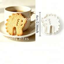 Hanging Cup Elephant Rabbit Sheep Biscuit Mold Animal Cookie Cutter Cookies Fondant Mold Coffee Cup Cake Decorating Baking Mold - White - View 10