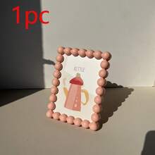 1pc Decorative Plastic Photo Frame, 7*5.1 Inch, Cute Desktop Display Photo Frame, Suitable For Nursery, Living Room, Home Decor, Photo Storage - Multicolor - View 16