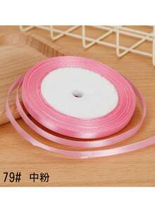1 Roll 25 Yards 6mm Satin Ribbon, DIY Wedding Christmas Decoration Bow Making Handmade Cards Gift Floral Accessories - Multicolor - View 10