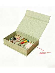 Fabric Storage Box, Suitable For Photo Albums, Letters And Small Items, Decorative Book-Shaped Organizer Box, Suitable For Jewelry, Watches, Handmade Crafts, Living Room And Study Desk Storage - Multicolor - View 8