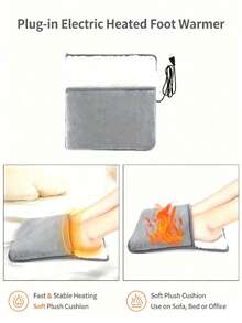 AXH. Comfortable Care USB Heated Foot Pad, Constant Temperature Electric Heater, Portable Home Foot Warmer - Multicolor - View 5