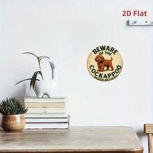 2D 1件裝 Beware Of Dog Roosterappoo 木製警告標誌，適用於庭院牆面裝飾、圍欄、車庫、室內牆面裝飾，絕佳禮物/無需用電 - TM40 - 查看 8